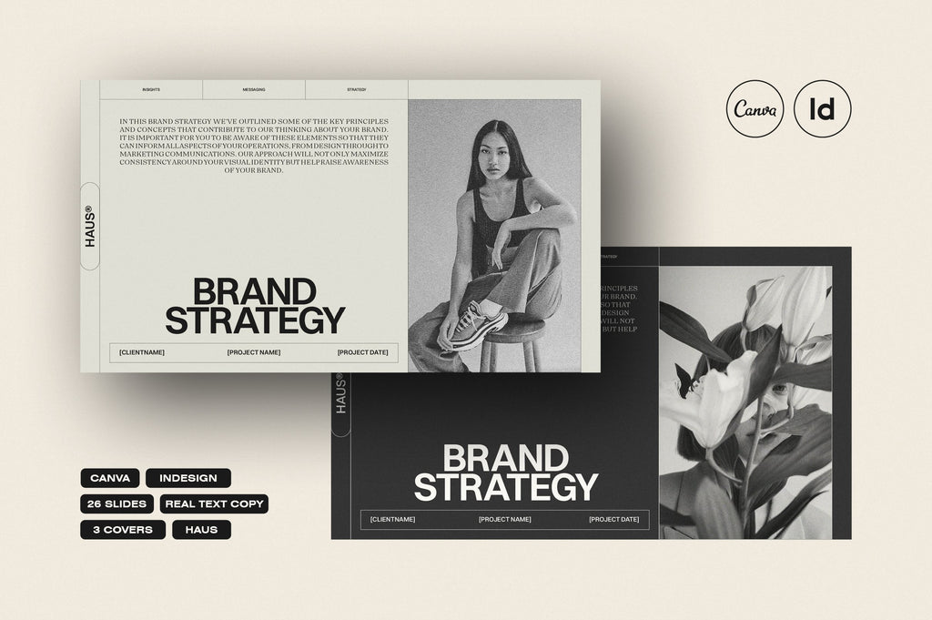 Haus Brand Strategy design template from Creative Market