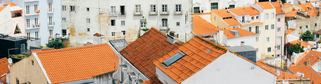 Free stock photo of tiled rooftops of Lisbon, Portugal