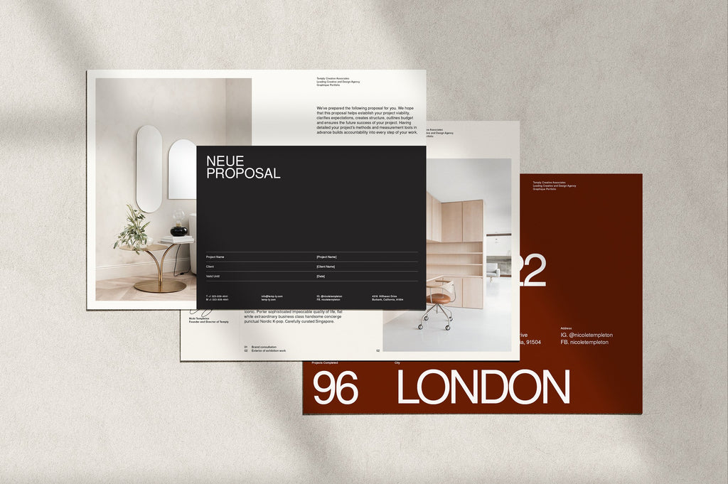 Neue Proposal Template from Creative Market